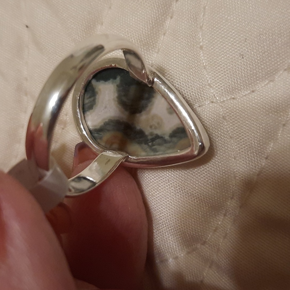 JASPER NEW Jasper 925 sterling size 9 1/4 - Picture 4 of 5